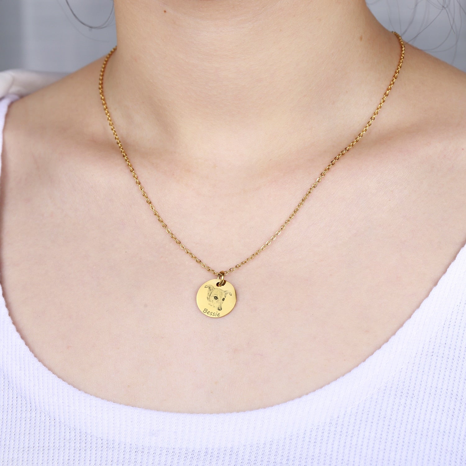 Personalisierbare Halskette 'Minimal Charm' - Superior Bracelets