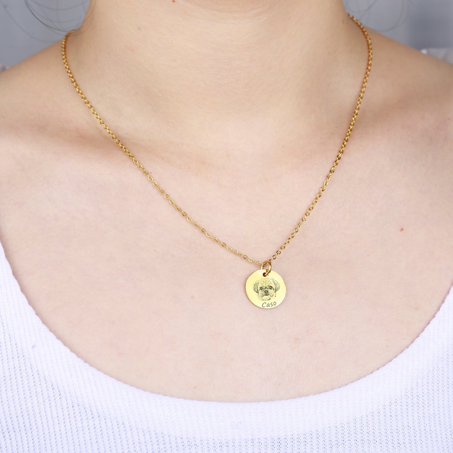 Personalisierbare Halskette 'Minimal Charm' - Superior Bracelets