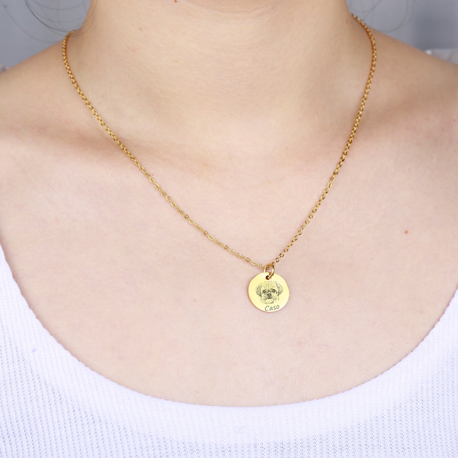 Personalisierbare Halskette 'Minimal Charm' - Superior Bracelets