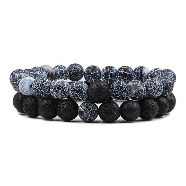 Lavaarmbänder 'Black' - Superior Bracelets
