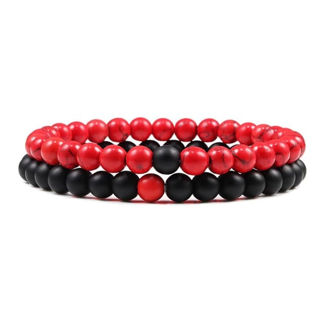 Lavaarmbänder 'Clean Black' - Superior Bracelets