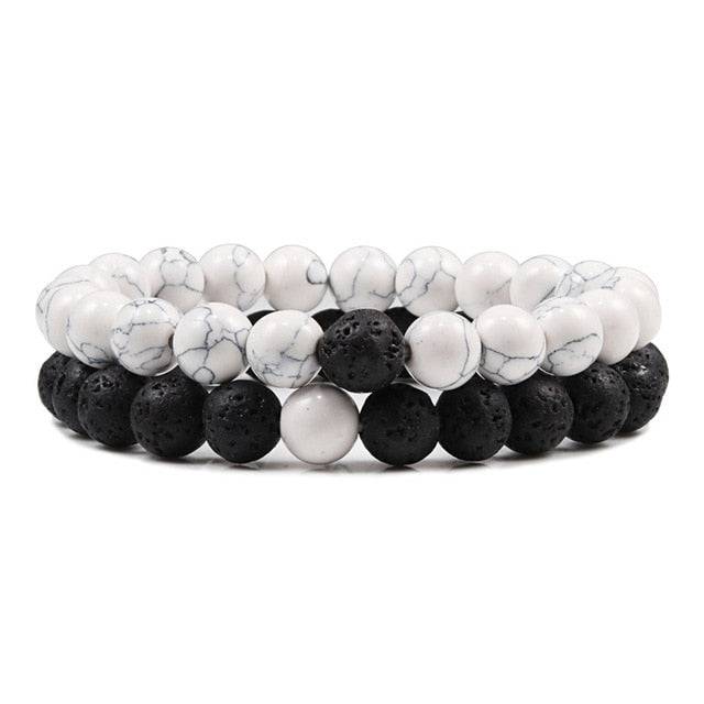 Lavaarmbänder 'White' - Superior Bracelets