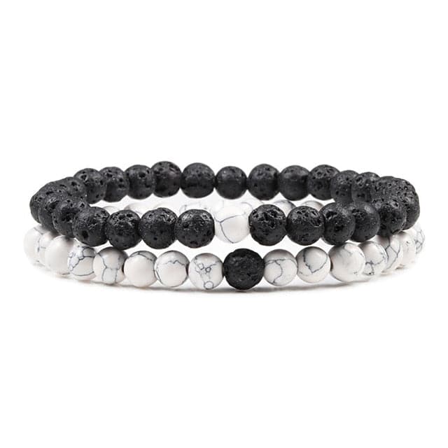Lavaarmbänder 'White' - Superior Bracelets